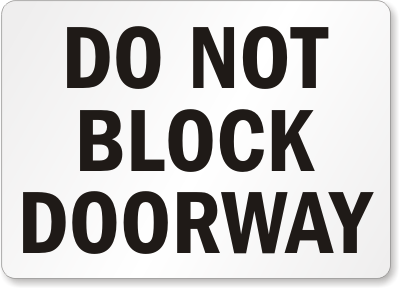 do not block