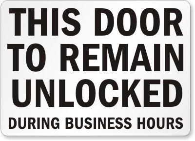 Business Door Signs