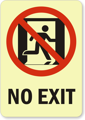 Exit Now Sign