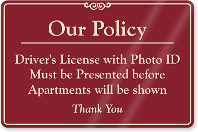 Policy Sign