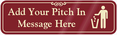 pitch in sign