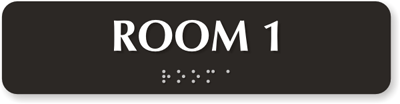 Braille Room Signs | Braille Room Number Signs