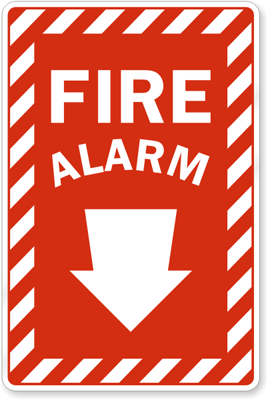 Alarmed Door Signs | Alarm Will Sound Sign @ My Door Signs