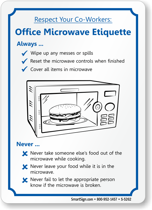 Clean Microwave Sign