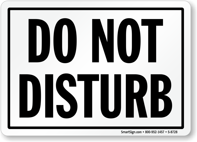 do not disturb images