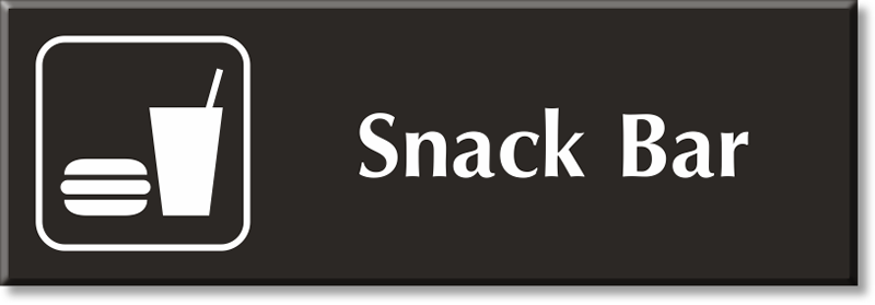 snack bar signage