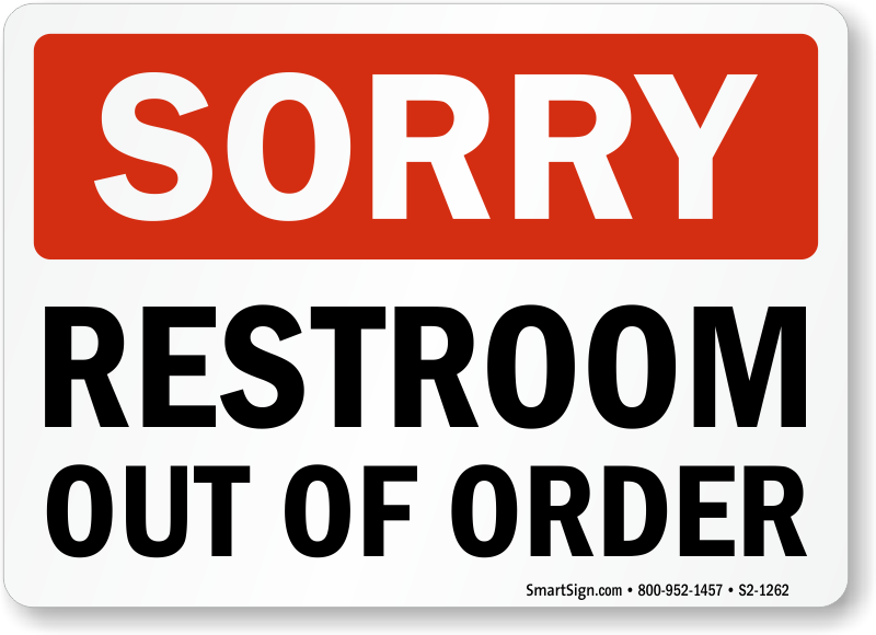 Bathroom Out Of Service