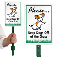 Keep Dogs Of The Grass Lawnboss Sign Kit